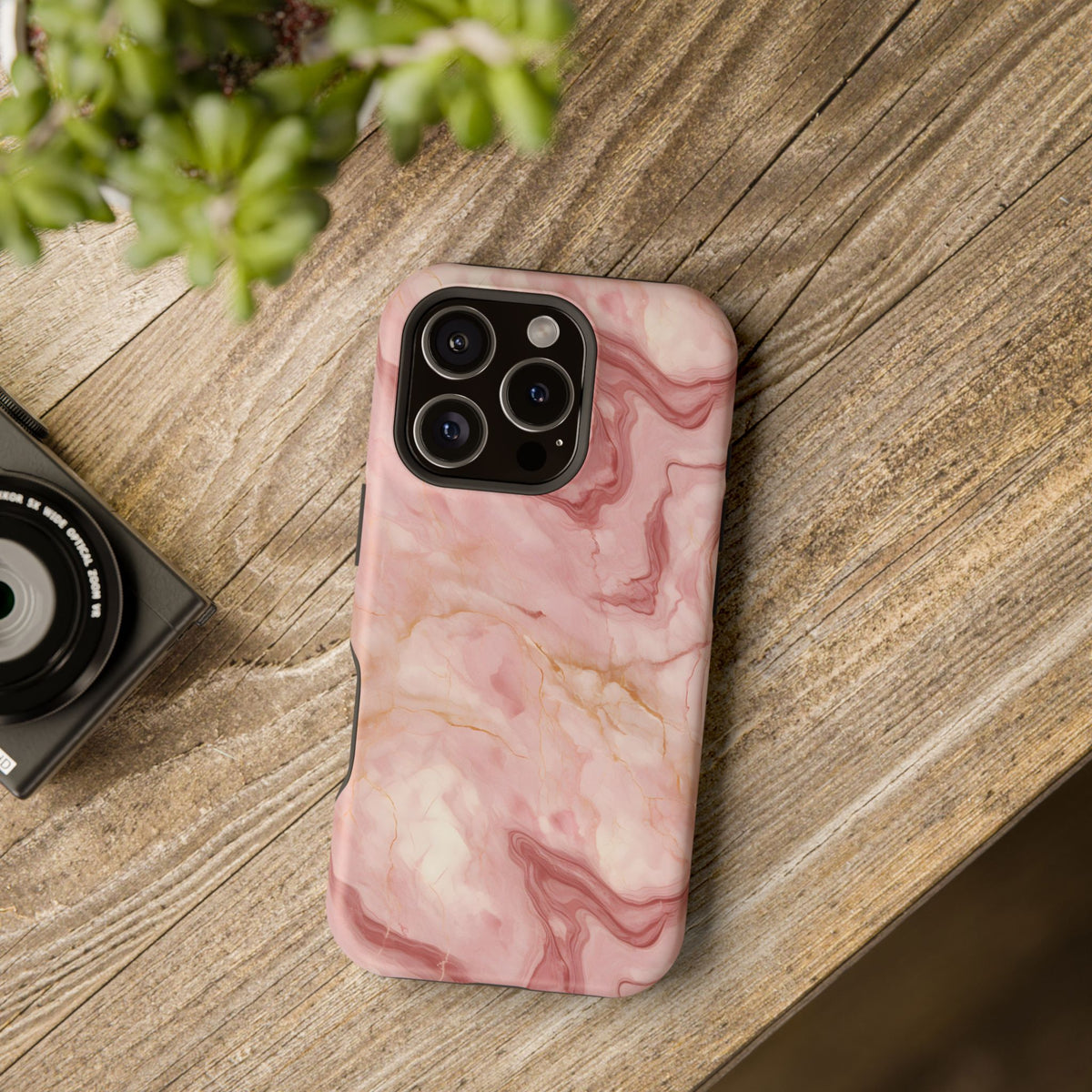 Rose Marble Phone Case — MagSafe Compatible