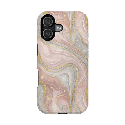 Rose quartz marble MagSafe iPhone case — view 18