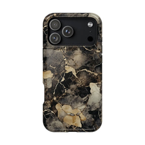 Black & Gold Marble Phone Case — MagSafe Compatible