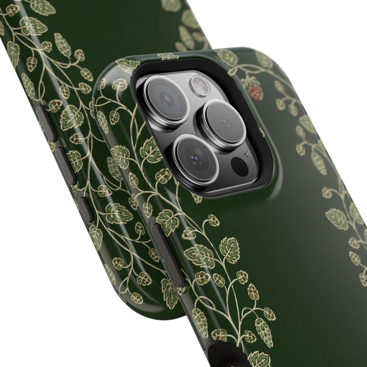 Hop Vine Wreath MagSafe case, library green aesthetic