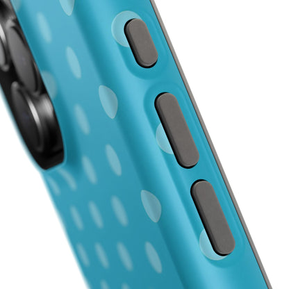 Turquoise Polka Dot Phone Case — MagSafe Compatible