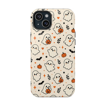 Cute ghost MagSafe iPhone case in cream — view 15