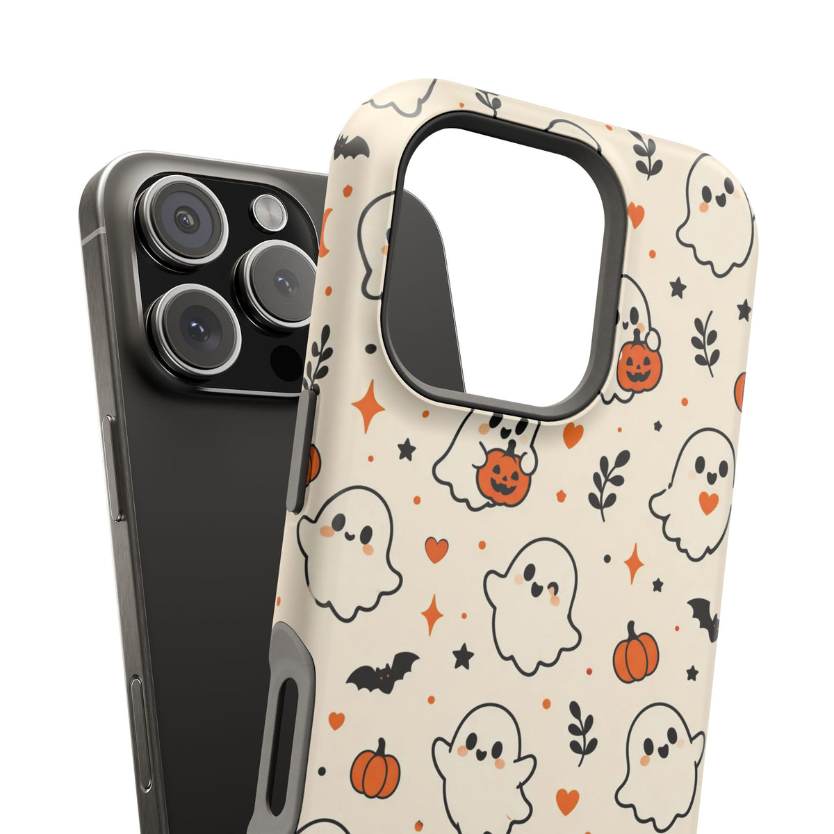 Cute ghost MagSafe iPhone case in cream — view 29