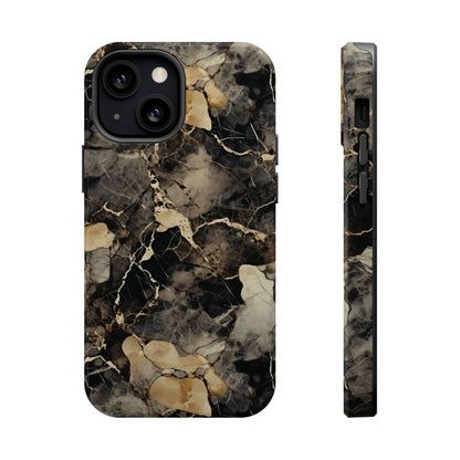 Black and gold marble MagSafe iPhone case — view 10