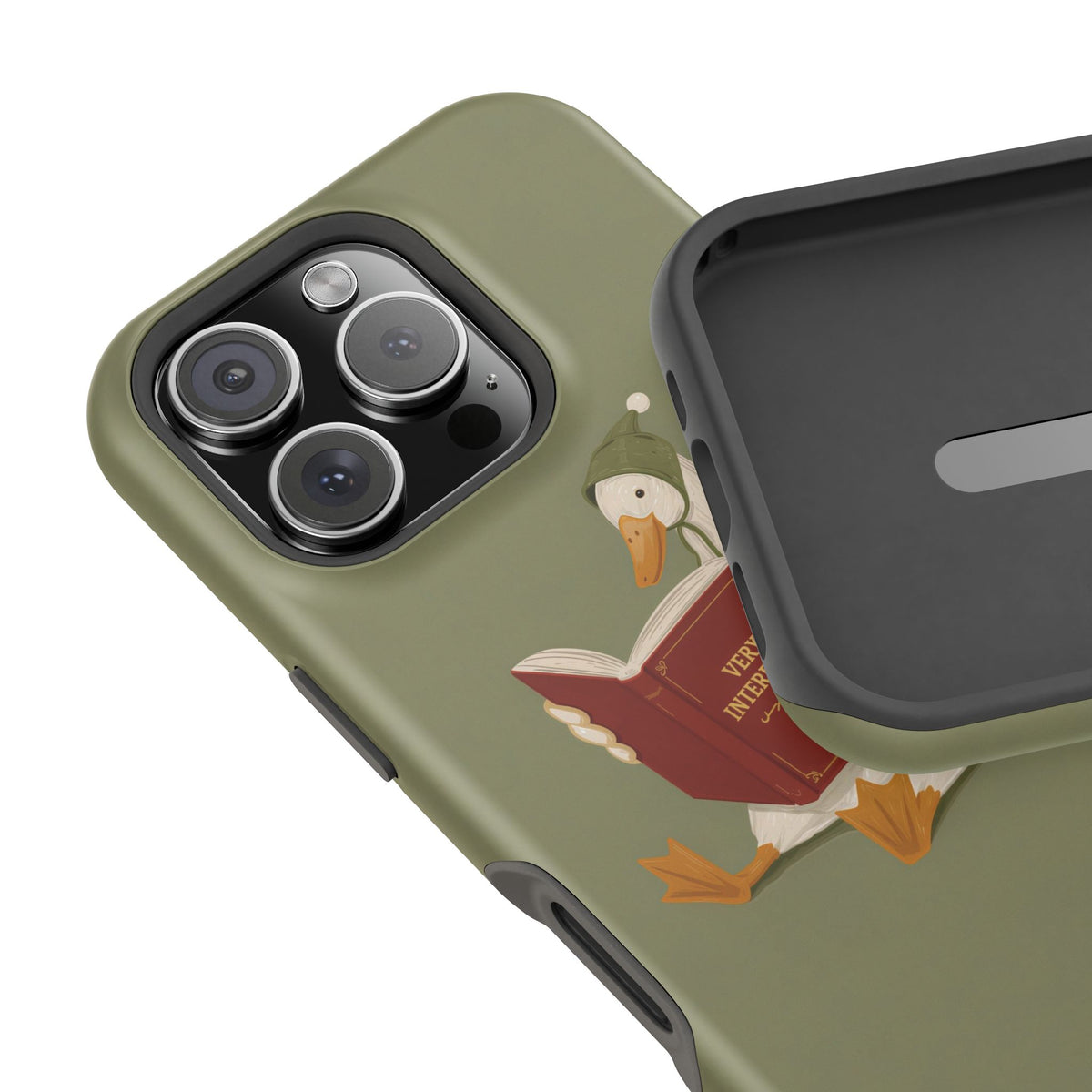 Reading Duck Phone Case — MagSafe Compatible