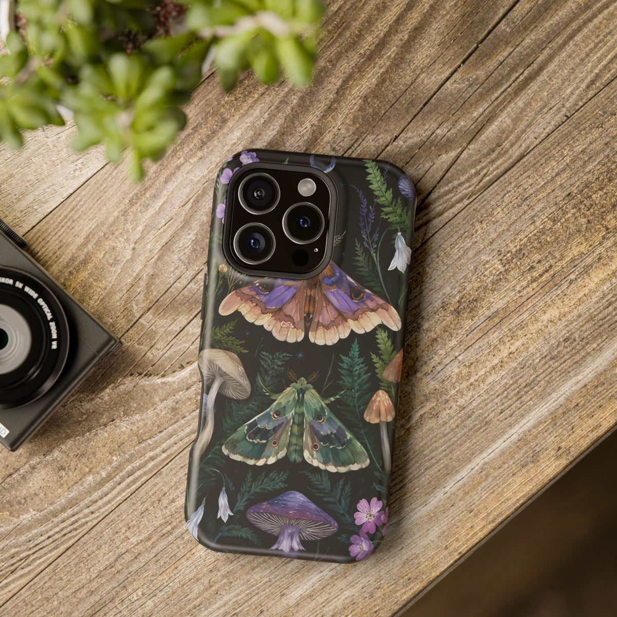 Forest Witch Moth Phone Case — MagSafe Compatible