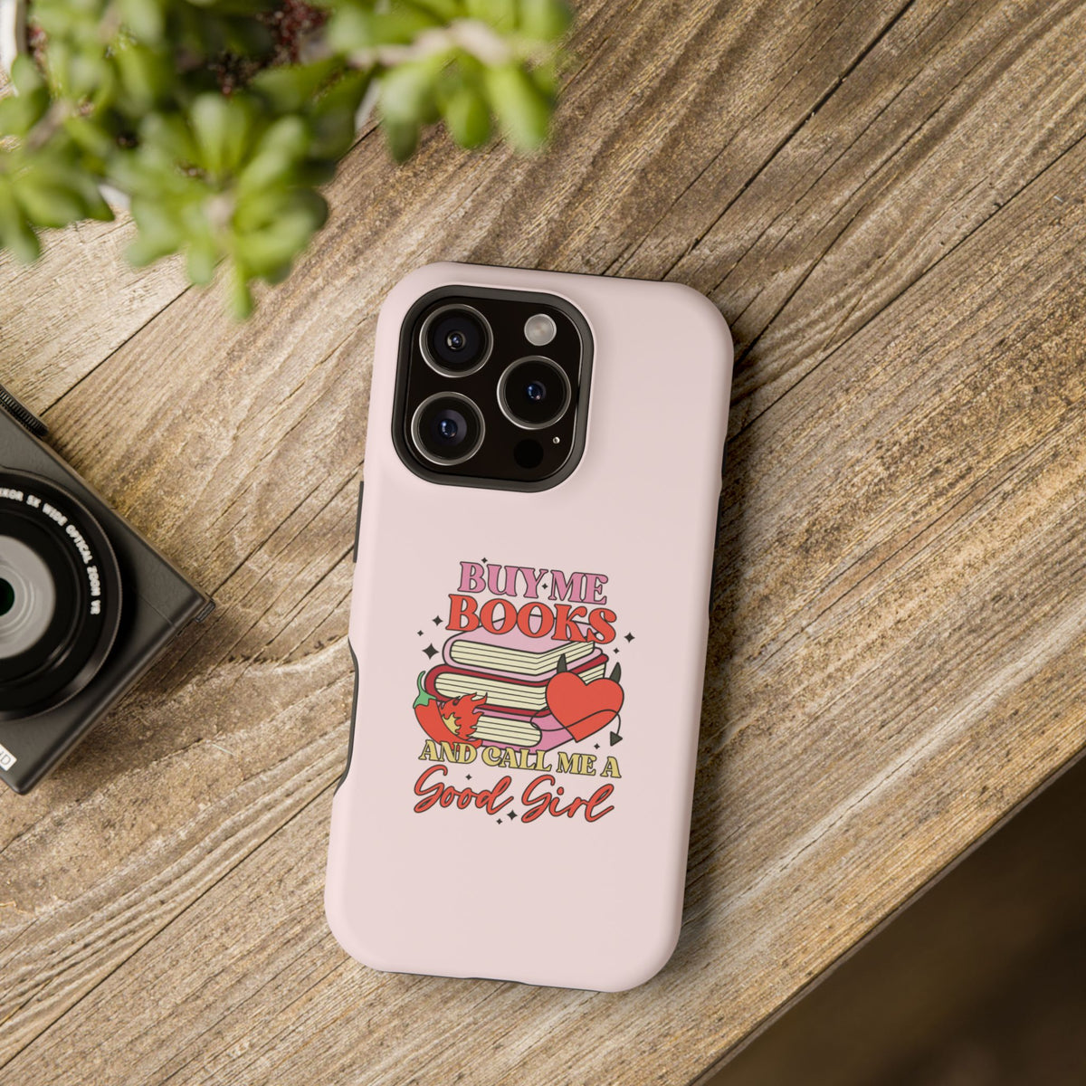Book Stack Sticker phone case by Case Noir
