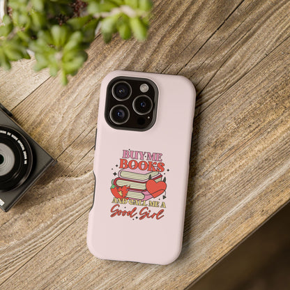 Book Stack Sticker phone case by Case Noir