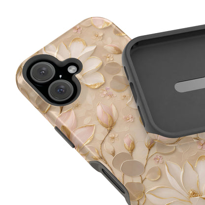 Gilded Magnolia Phone Case — MagSafe Compatible
