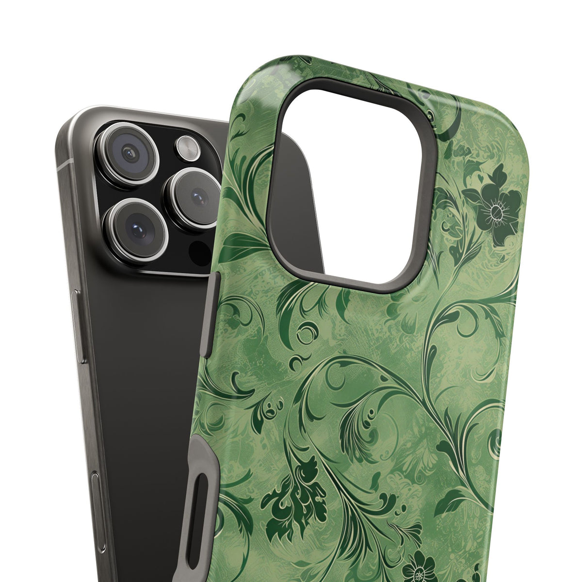 Moss Damask Phone Case — MagSafe Compatible