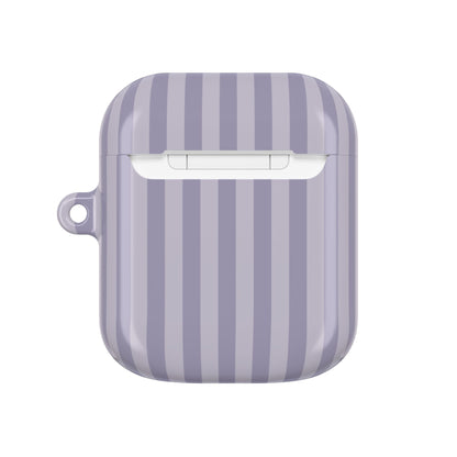Lilac Stripe case for AirPods 1st & 2nd Gen — back view