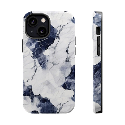 Navy marble MagSafe iPhone case — view 19