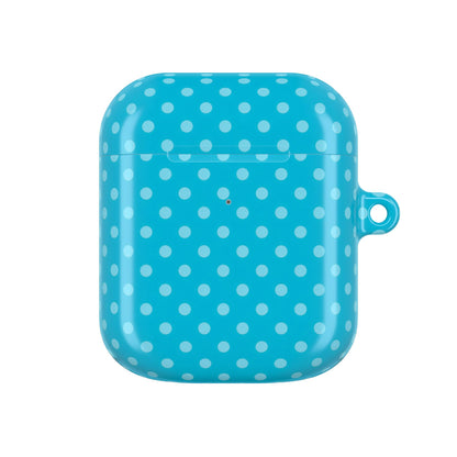 Turquoise Polka Dot AirPods Case