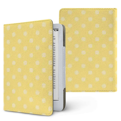 Buttermilk Dot Kindle case, printed front and back, fits Kindle Paperwhite 6.8 and 7 inch and Colorsoft