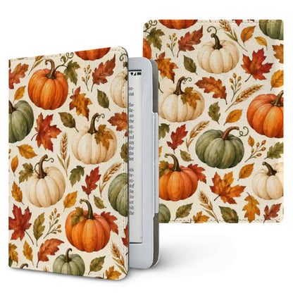 Pumpkin Patch Kindle case, printed front and back, fits Kindle Paperwhite 6.8 and 7 inch and Colorsoft