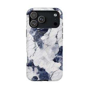 Navy Marble Phone Case — MagSafe Compatible