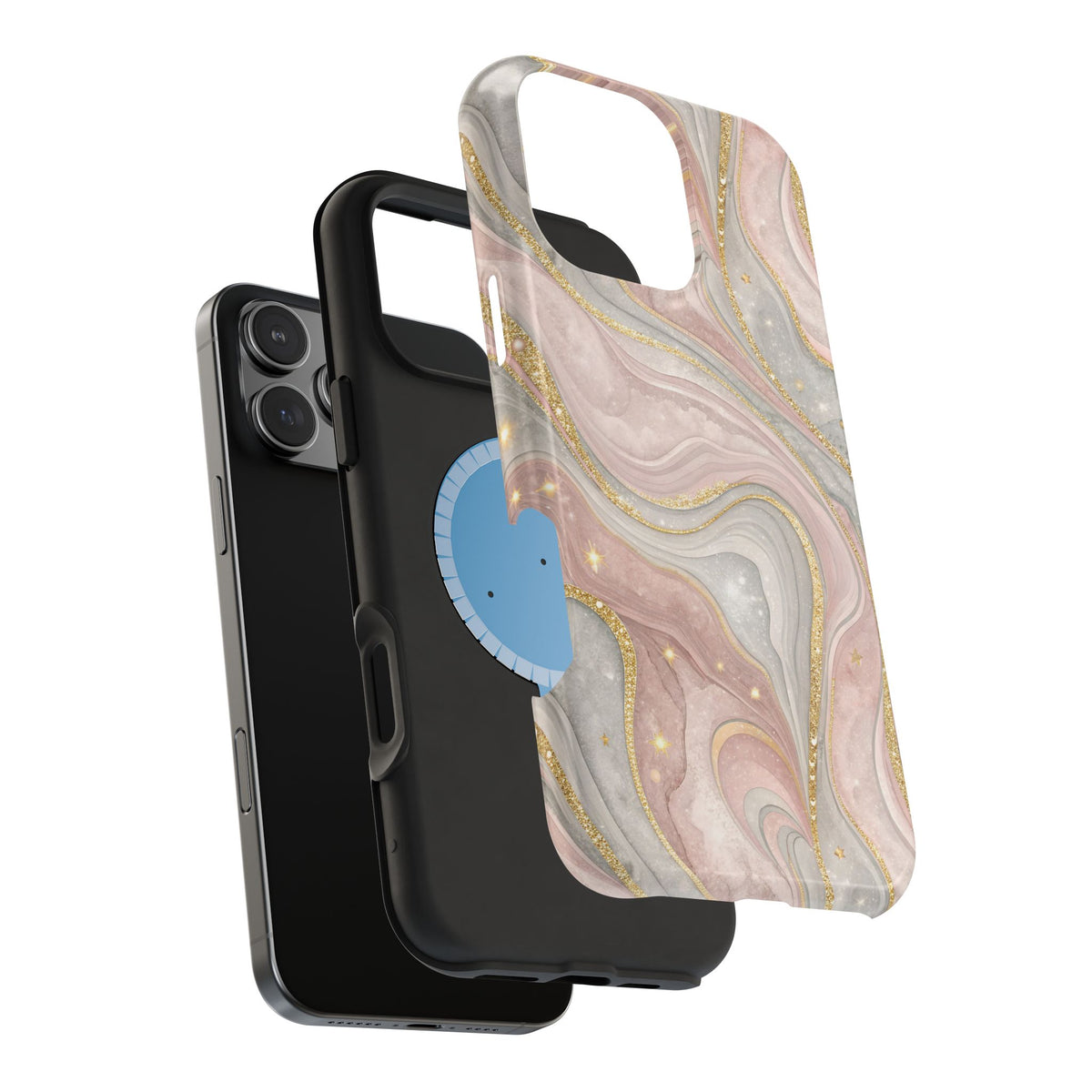 Rose quartz marble MagSafe iPhone case — view 29