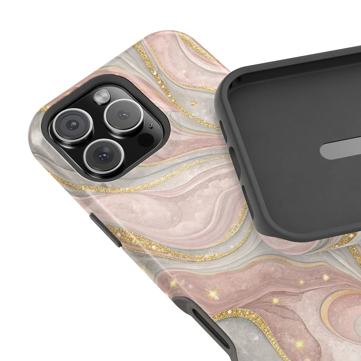Rose quartz marble MagSafe iPhone case — view 30