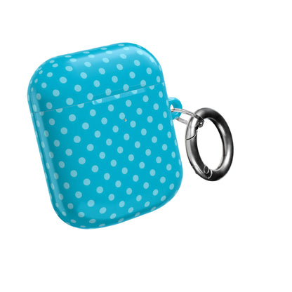 Turquoise Polka Dot AirPods Case