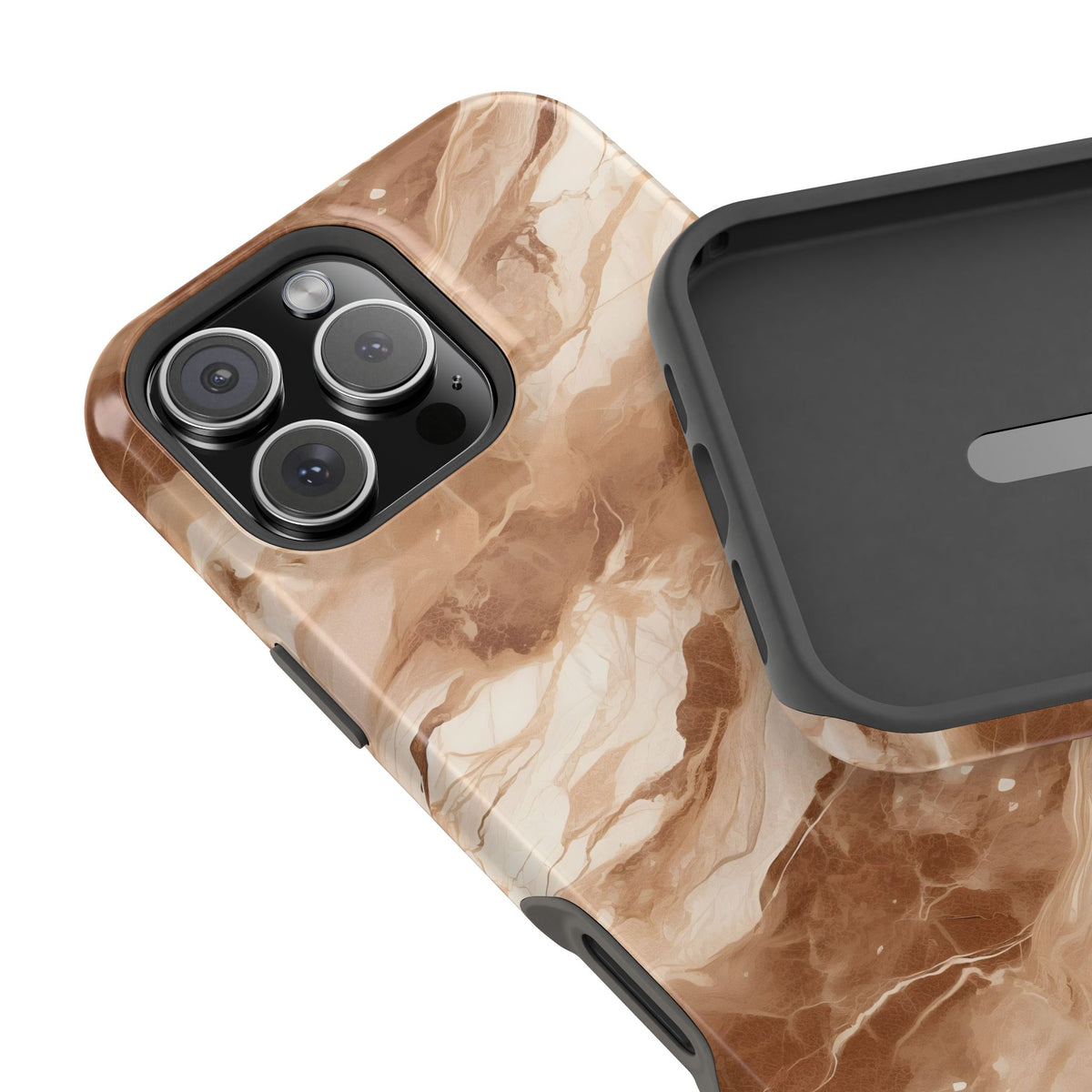 Caramel marble MagSafe iPhone case — view 41
