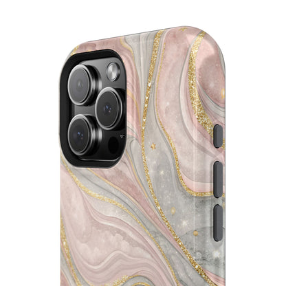 Rose quartz marble MagSafe iPhone case — view 26
