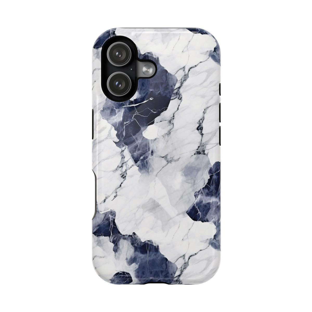 Navy marble MagSafe iPhone case — view 28