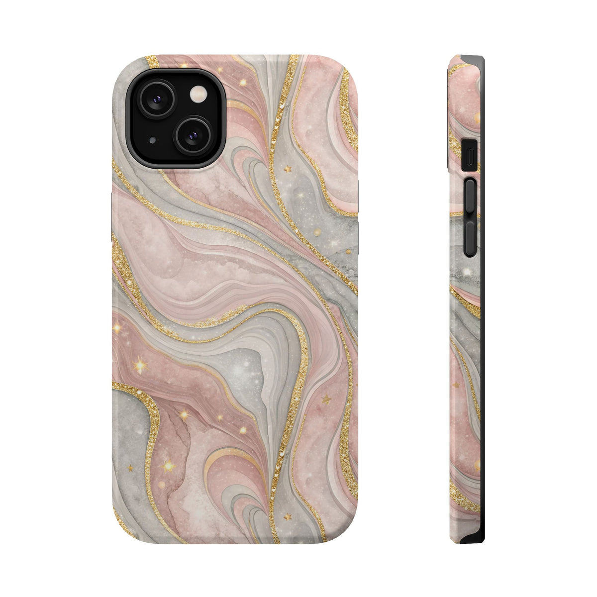 Rose quartz marble MagSafe iPhone case — view 6