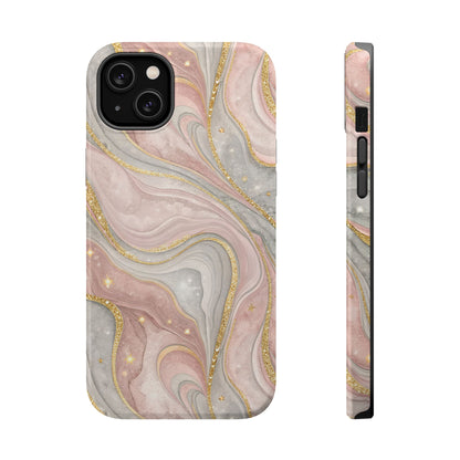 Rose quartz marble MagSafe iPhone case — view 6