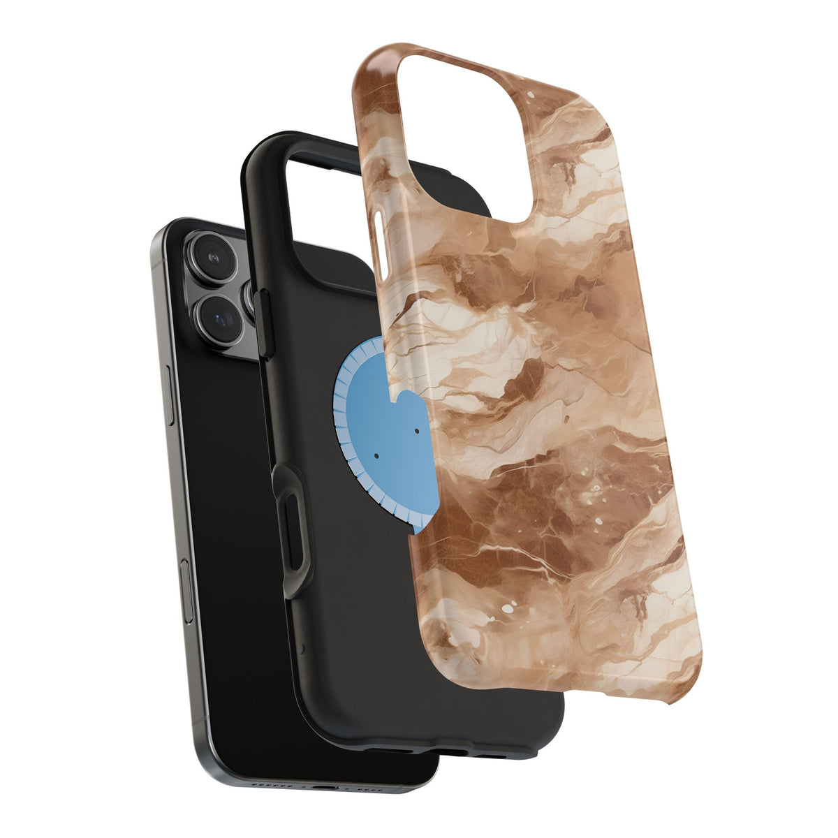 Caramel marble MagSafe iPhone case — view 40