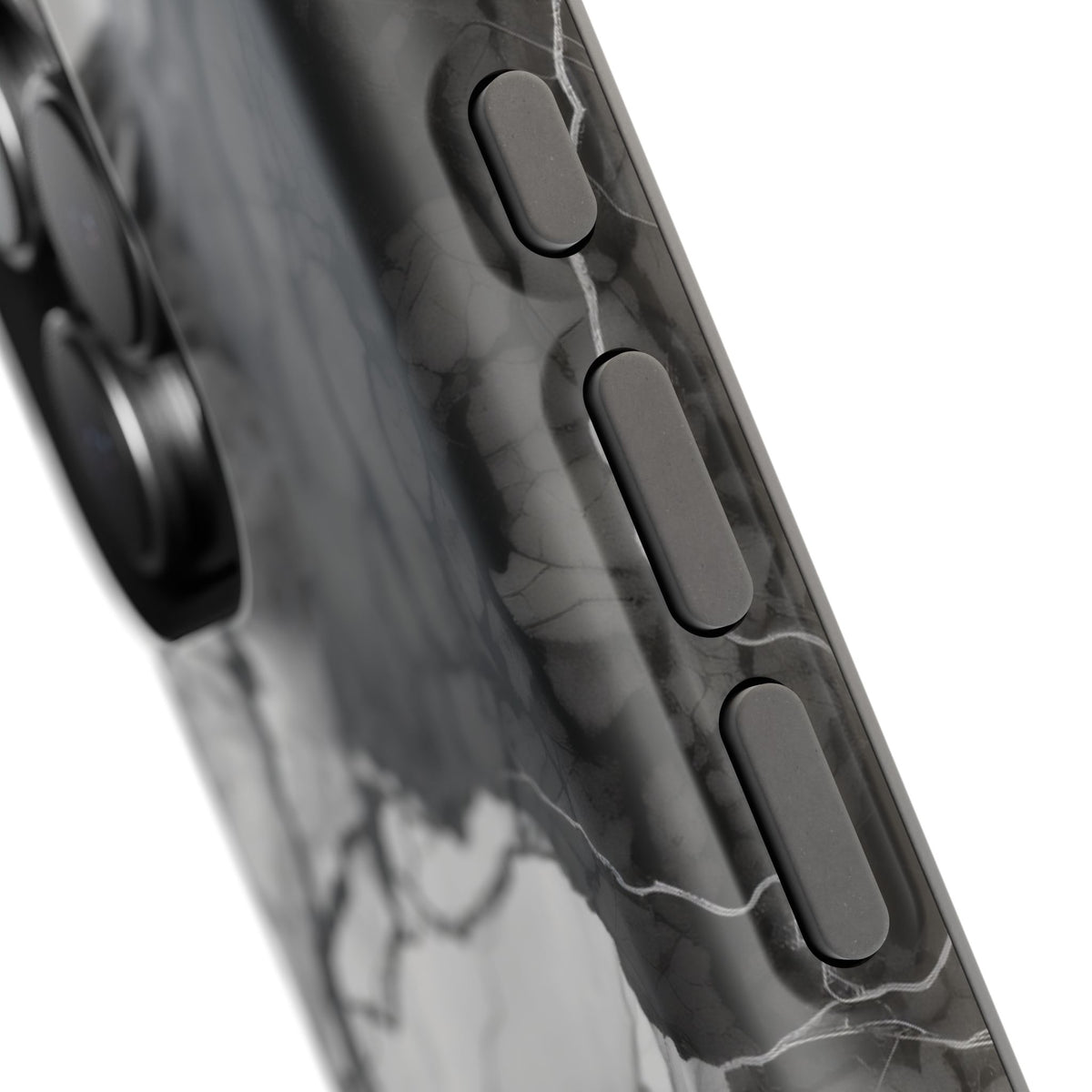 Black and white marble MagSafe iPhone case — view 28