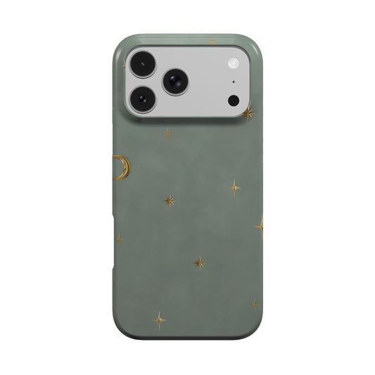 Sage Crescent Moon phone case – MagSafe iPhone case, front view