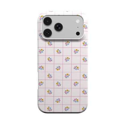 Ditsy Floral Check phone case – MagSafe iPhone case, front view