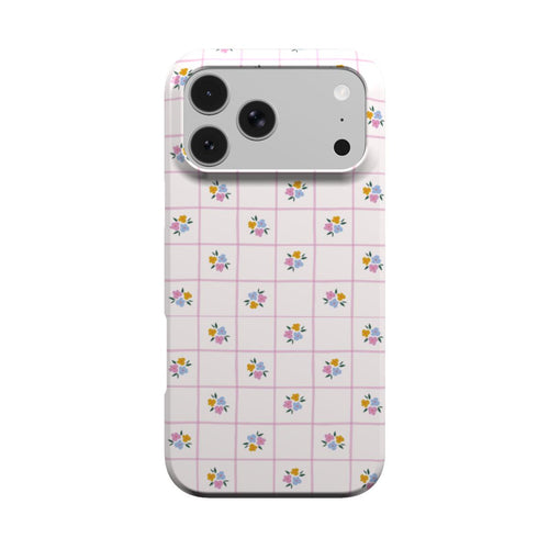 Ditsy Floral Check phone case – MagSafe iPhone case, front view