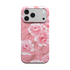 Pink Peony Polka Dot Phone Case
