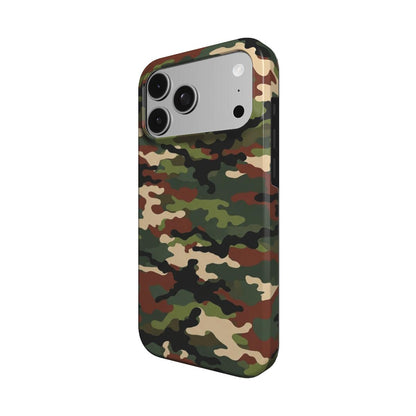 Woodland Camo phone case – MagSafe iPhone case, detail view