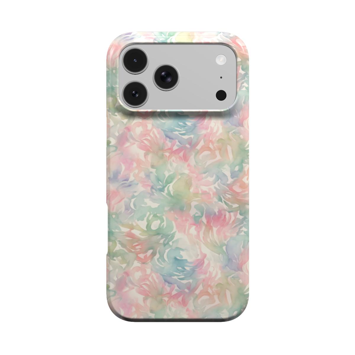 Watercolor Bloom phone case – MagSafe iPhone case, front view