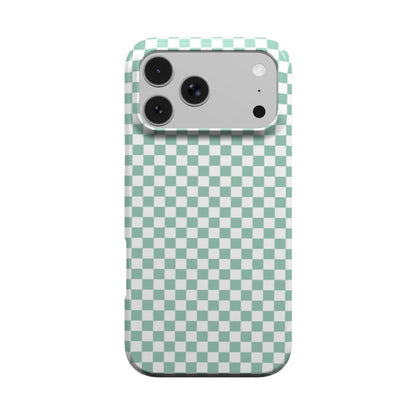 Sage Check phone case – MagSafe iPhone case, front view