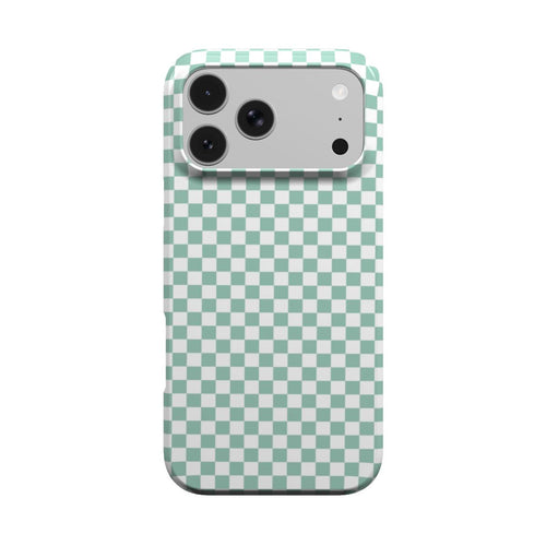 Sage Check phone case – MagSafe iPhone case, front view