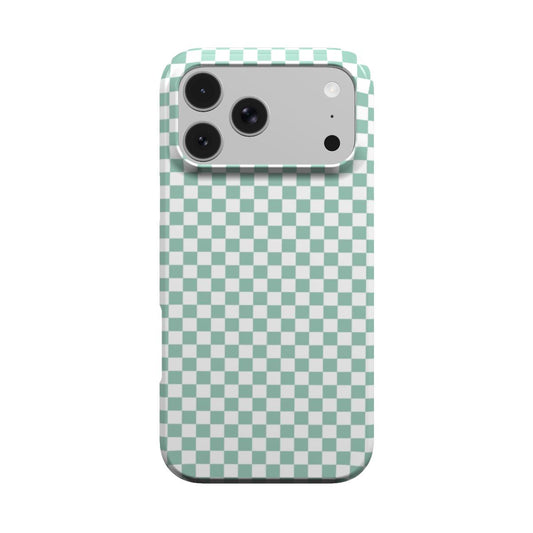 Sage Check phone case – MagSafe iPhone case, front view