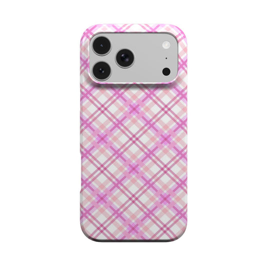 Rose Plaid phone case – MagSafe iPhone case, front view