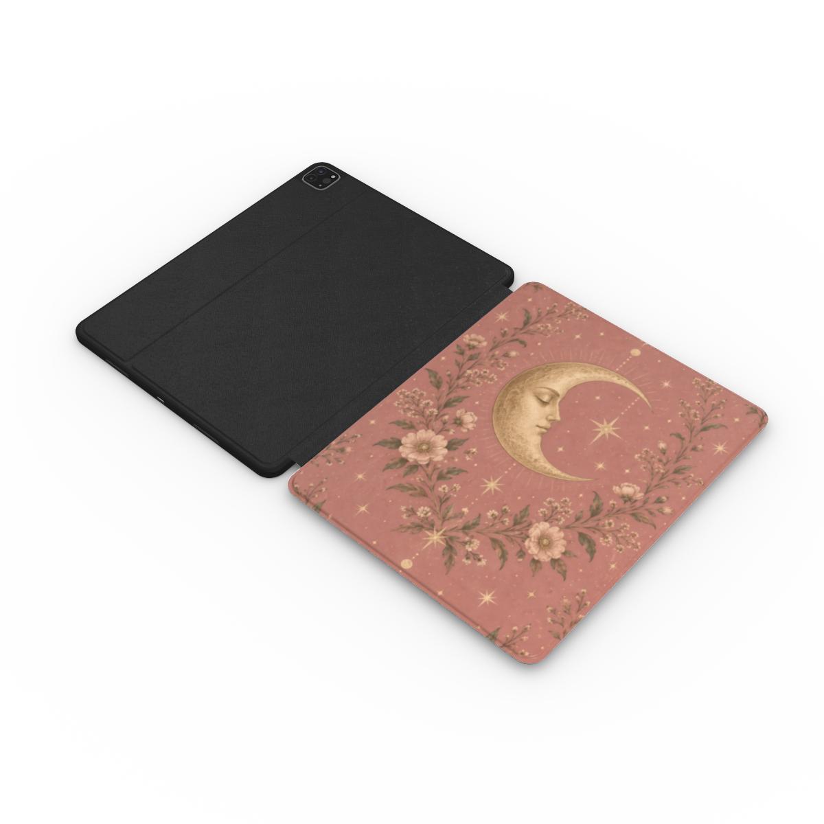Rose Crescent Moon - Apple iPad Case