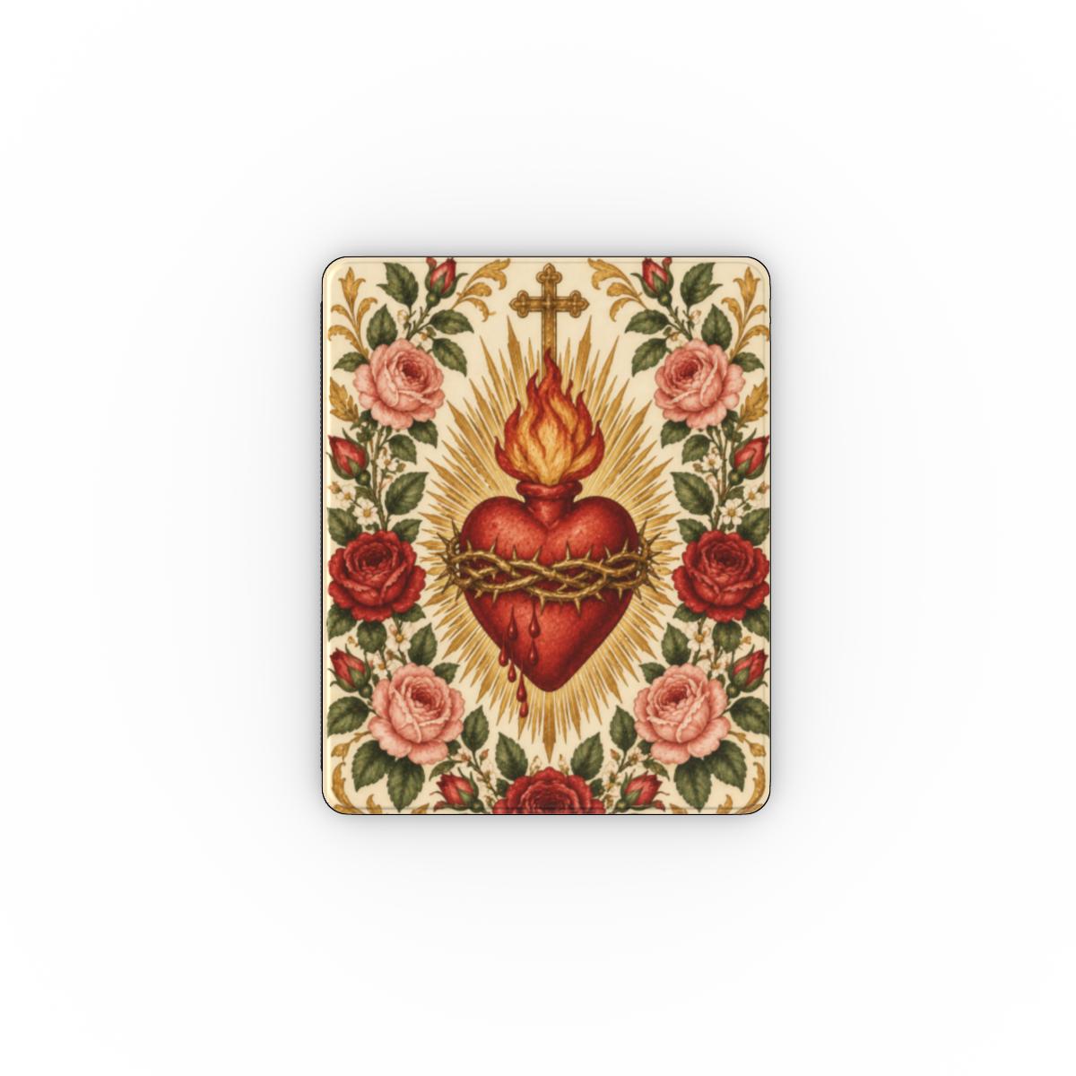 Sacred Heart & Roses - Apple iPad Case