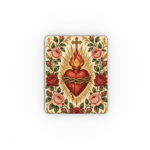 Sacred Heart & Roses - Apple iPad Case