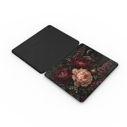 Moonlit Peony Garden - Apple iPad Case