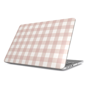 Taupe Gingham MacBook Case