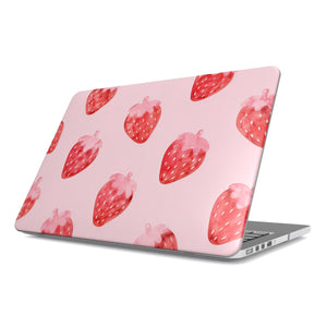 Watercolor Strawberry MacBook Case