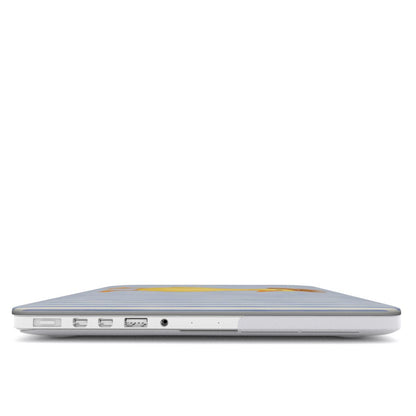 Cowboy Duck MacBook case — hard-shell laptop cover, side view with ports