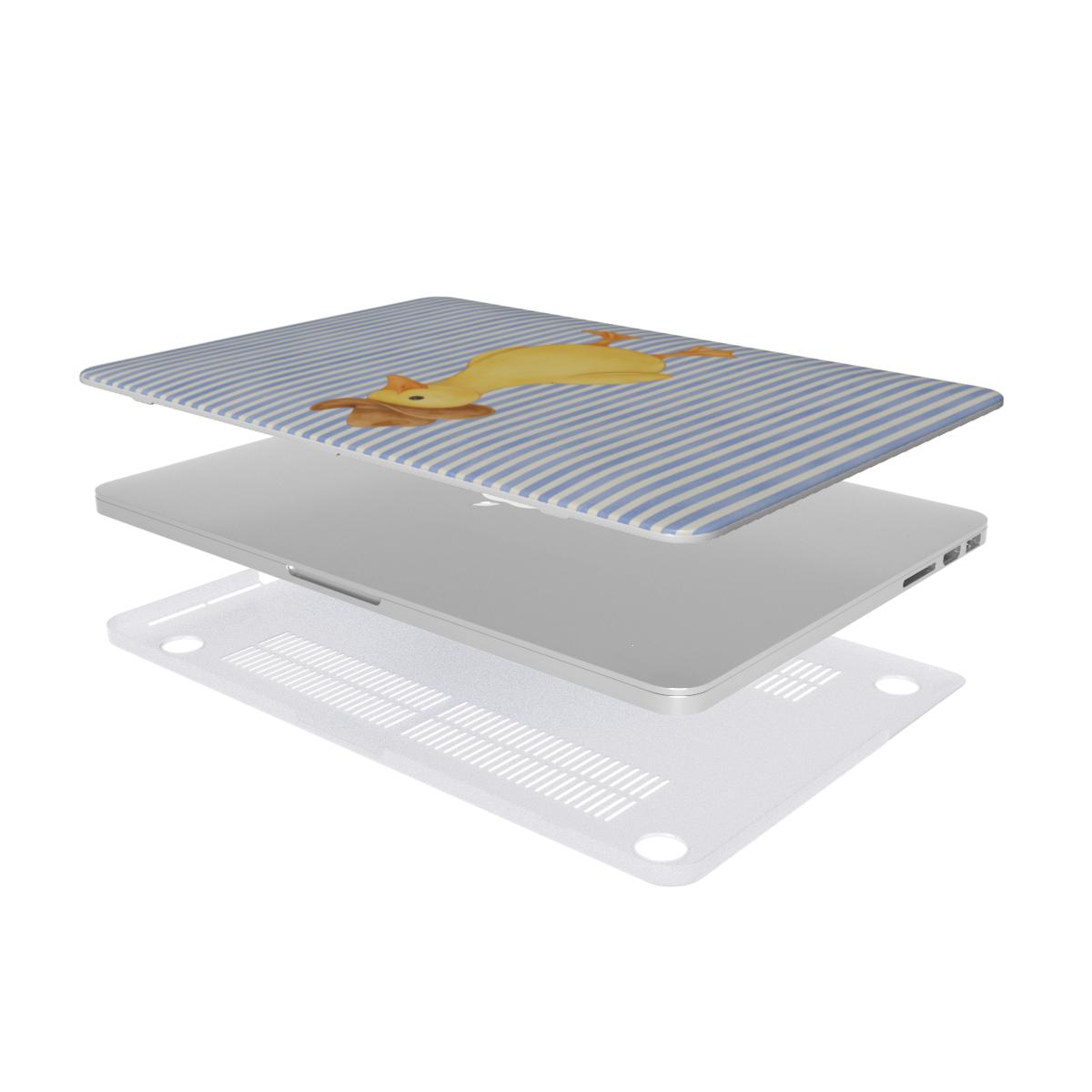 Cowboy Duck MacBook case — hard-shell laptop cover, two-piece shell view