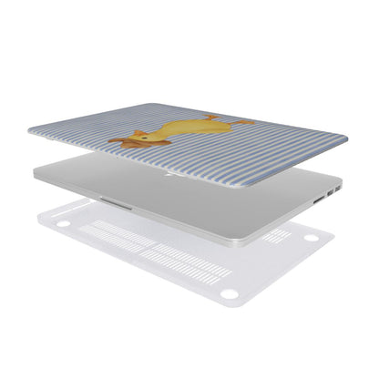 Cowboy Duck MacBook case — hard-shell laptop cover, two-piece shell view