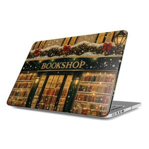 Christmas Bookshop MacBook Case